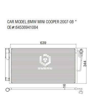 Condenser For BMW MINI COPPER 2007-08 64536941084